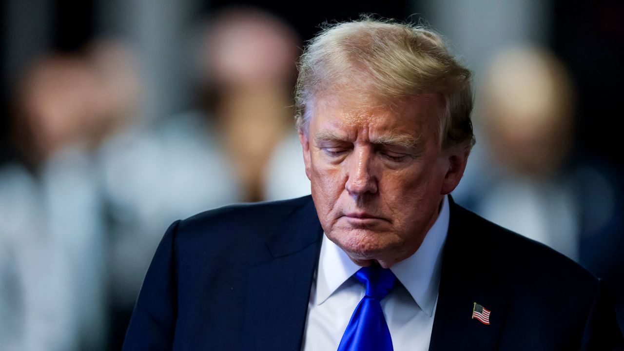 NEW YORK, NEW YORK - MAY 30: Former U.S. President Donald Trump departs the courtroom after being found guilty on all 34 counts in his hush money trial at Manhattan Criminal Court on May 30, 2024 in New York City. The former president was found guilty on all 34 felony counts of falsifying business records in the first of his criminal cases to go to trial. Trump has now become the first former U.S. president to be convicted of felony crimes. (Photo by Justin Lane-Pool/Getty Images)