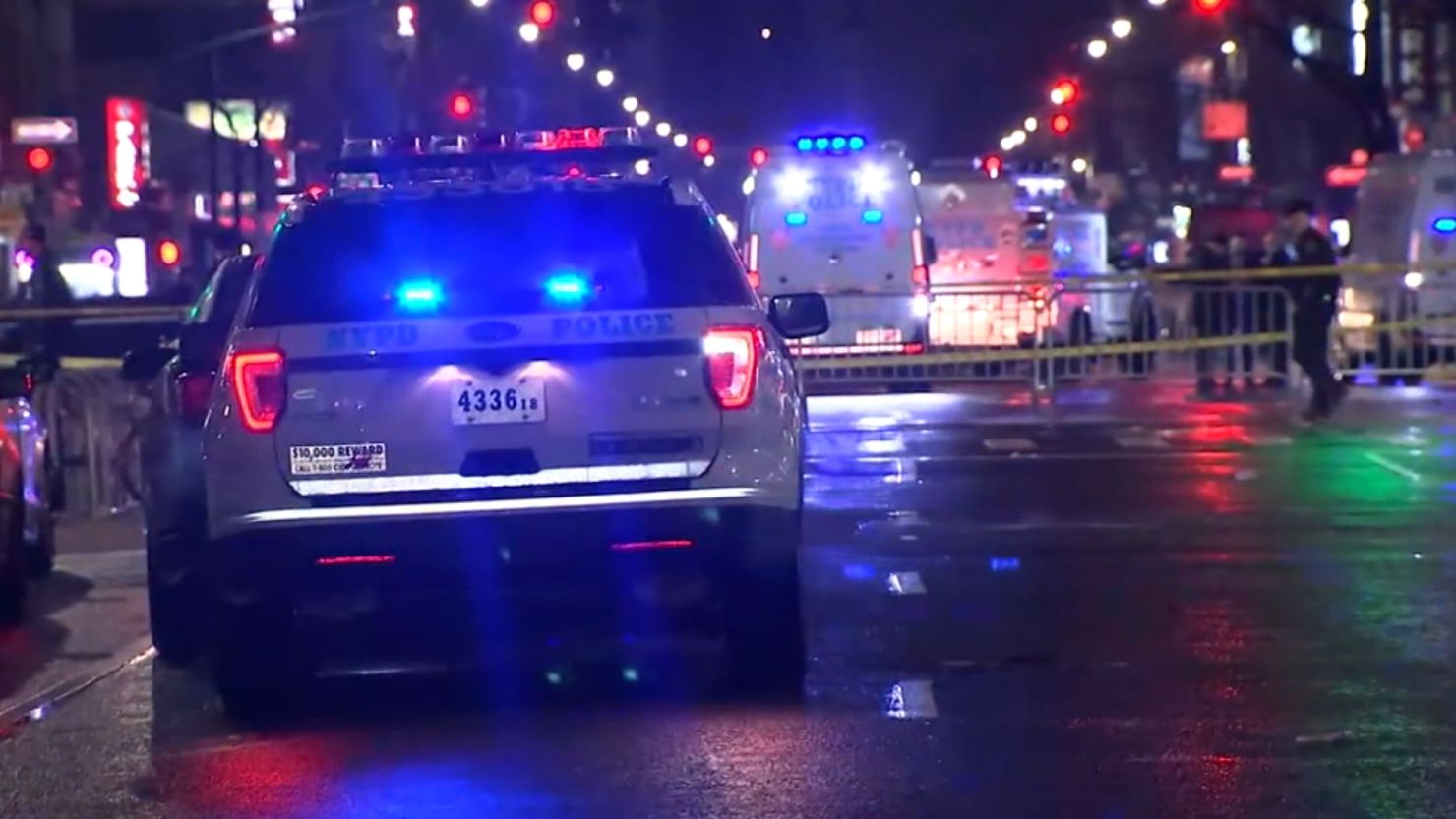 The attack took place in the security area at Times Square. 