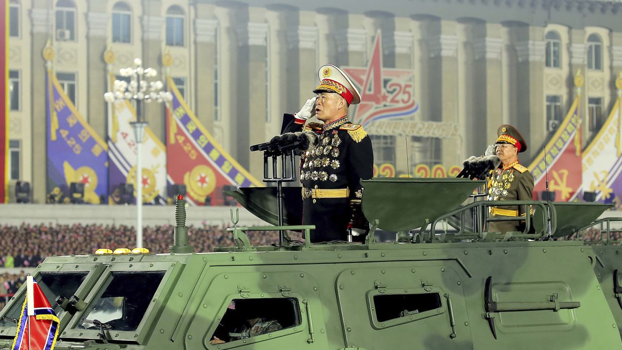 Pak Jong Chon is pictured in Pyongyang on April 25, 2022, in a photo provided by North Korea's government.