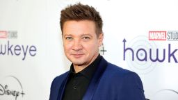 NEW YORK, NEW YORK - NOVEMBER 22: Jeremy Renner attends the Hawkeye New York Special Fan Screening at AMC Lincoln Square on November 22, 2021 in New York City. (Photo by Theo Wargo/Getty Images for Disney)