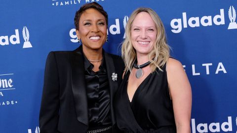 Robin Roberts and Amber Laign in 2018. 
