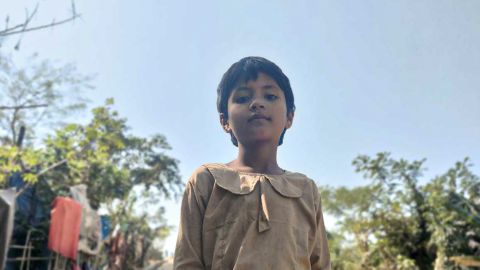 Umme Habiba remains in Cox's Bazar, where she is unable to go to school. 