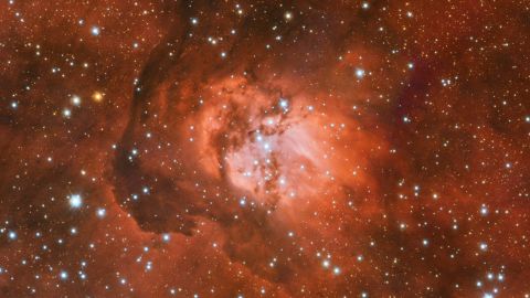 Star nursery revealed at Serpens constellation&#8217;s tail 230103104057 sh2 54 nebula visible light
