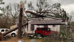 Garland County Sheriff's Office has released 45 photos of damage and destruction from a possible tornado Monday.