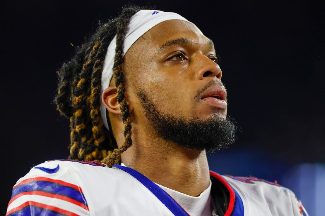 Damar Hamlin, 24, has been with the Buffalo Bills for two years and played every game this season. 