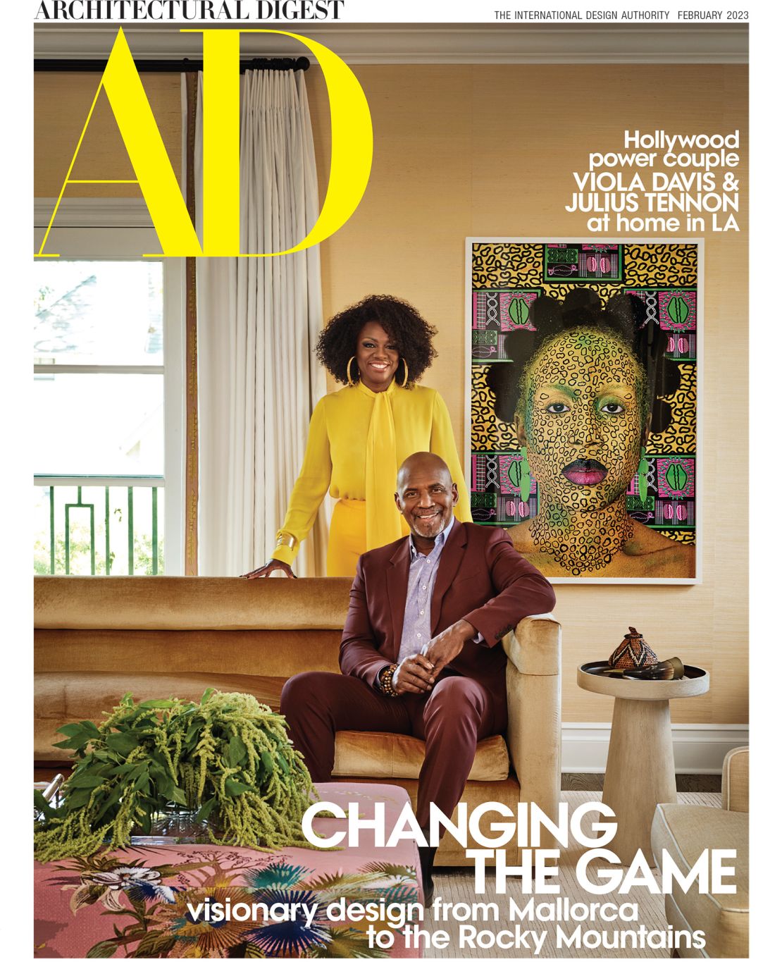 Viola Davis and Julius Tennon in their newly renovated home.