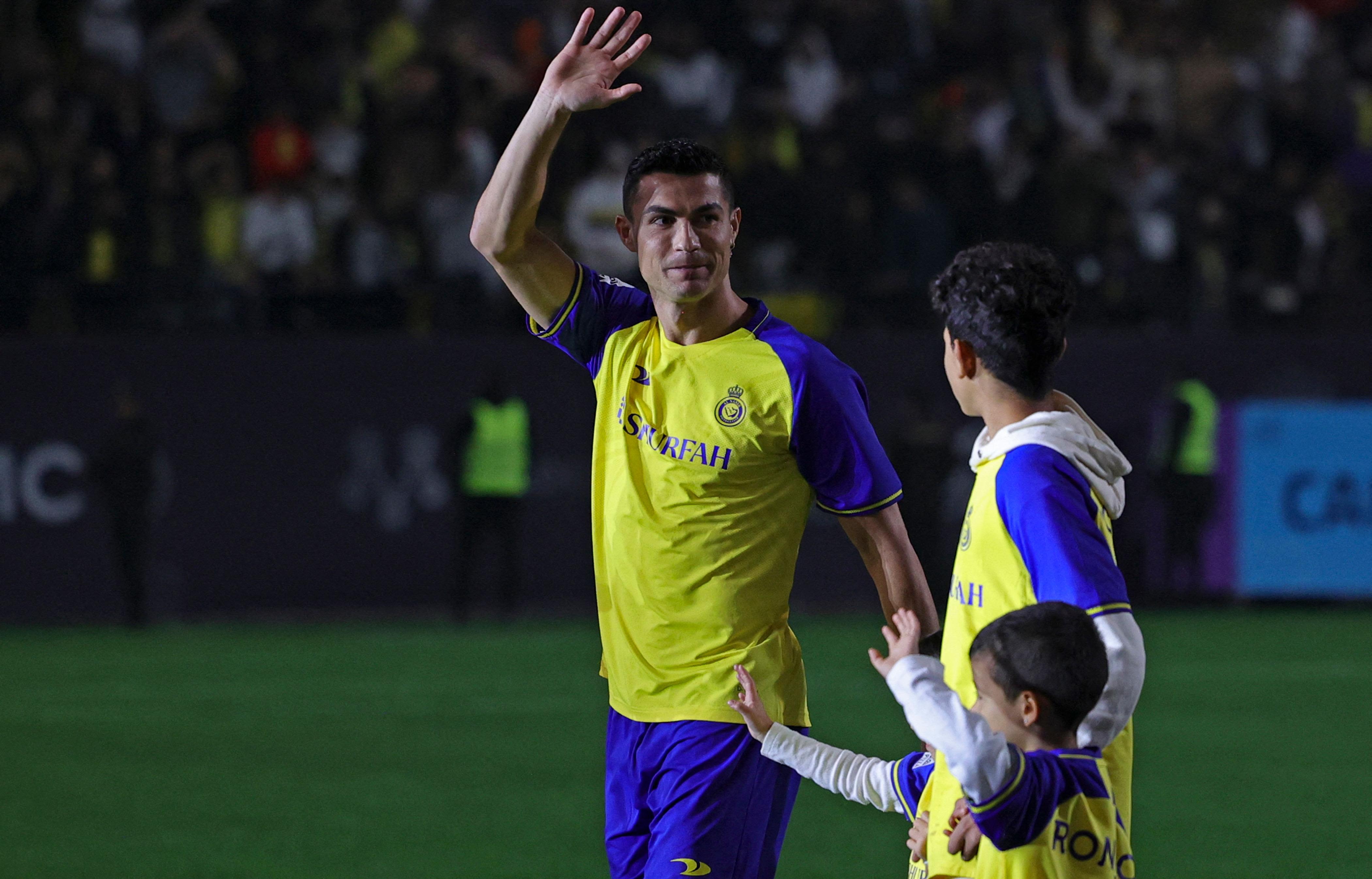 On Tuesday, Ronaldo was presented in front of Al-Nassr fans