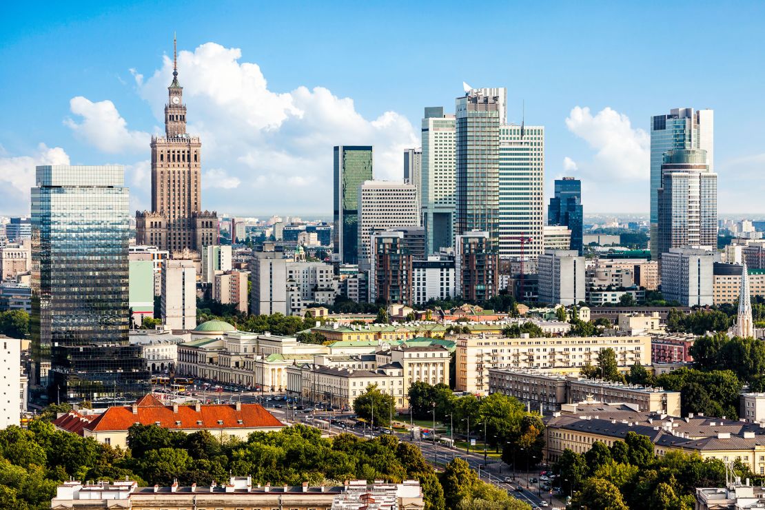 In Warsaw, the capital of Poland, January 1 felt like a summer's day.