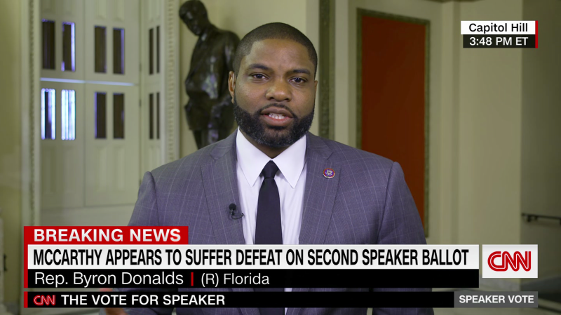 Republican Rep. Byron Donalds: Kevin McCarthy “doesn’t have the votes” to be House Speaker | CNN