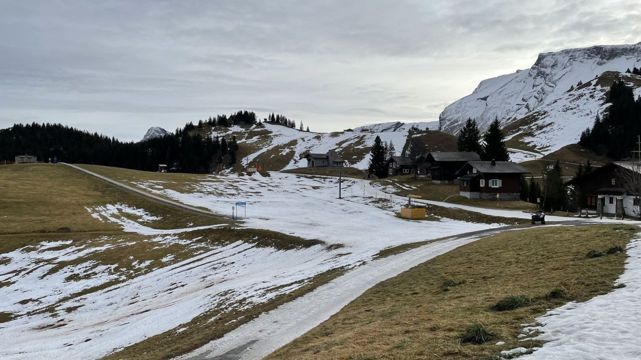 Local Mark Bennett took this photograph at Klewenalp in central Switzerland on January 4, 2023.