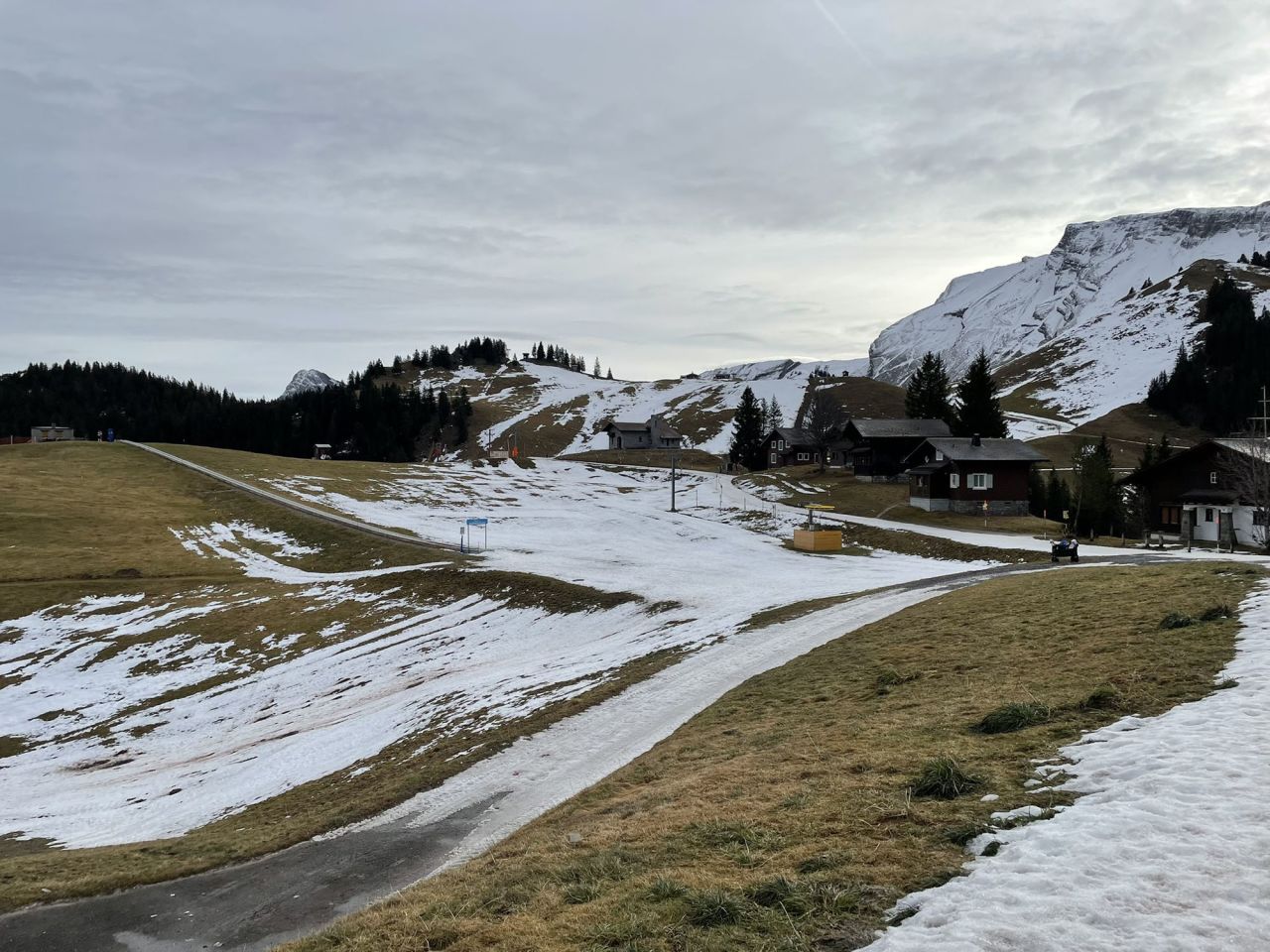 Local Mark Bennett took this photograph at Klewenalp in central Switzerland on January 4, 2023.