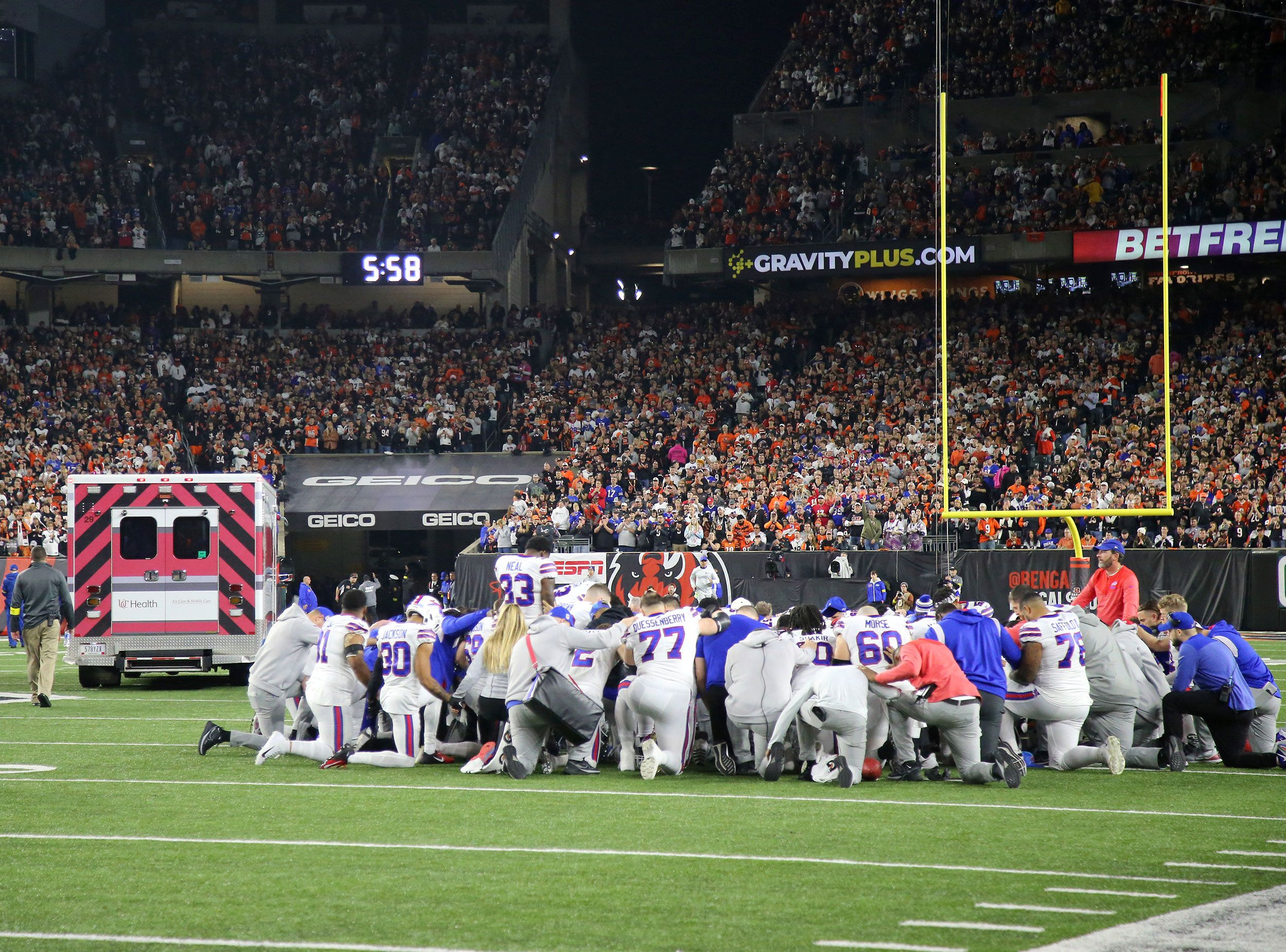 ESPN stands by report that NFL planned to restart game after