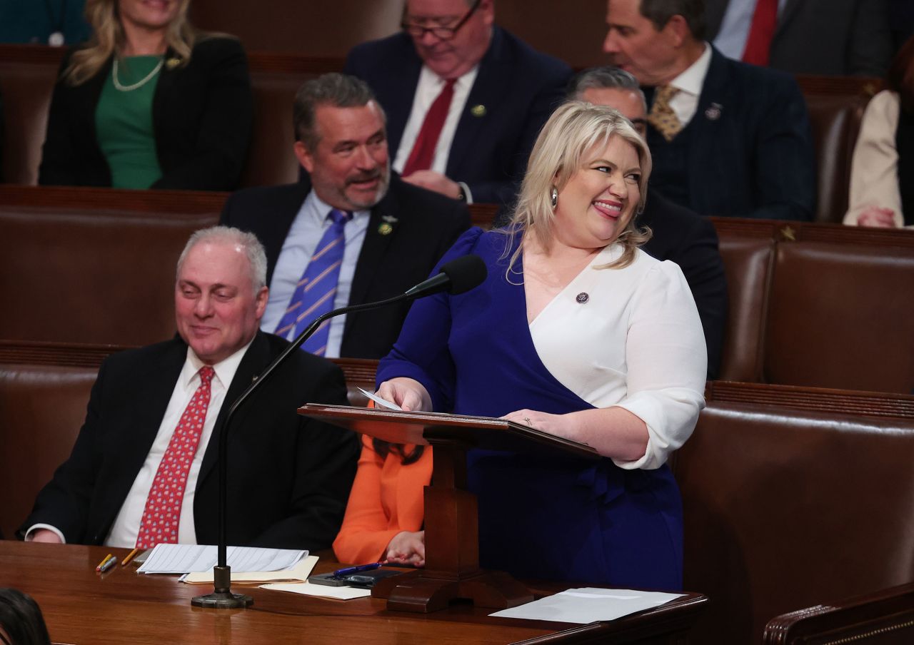 US Rep. Kat Cammack, a Republican from Florida, nominated McCarthy for the sixth vote. In her nomination, Cammack acknowledged the stalemate, calling her speech "Groundhog Day, again."