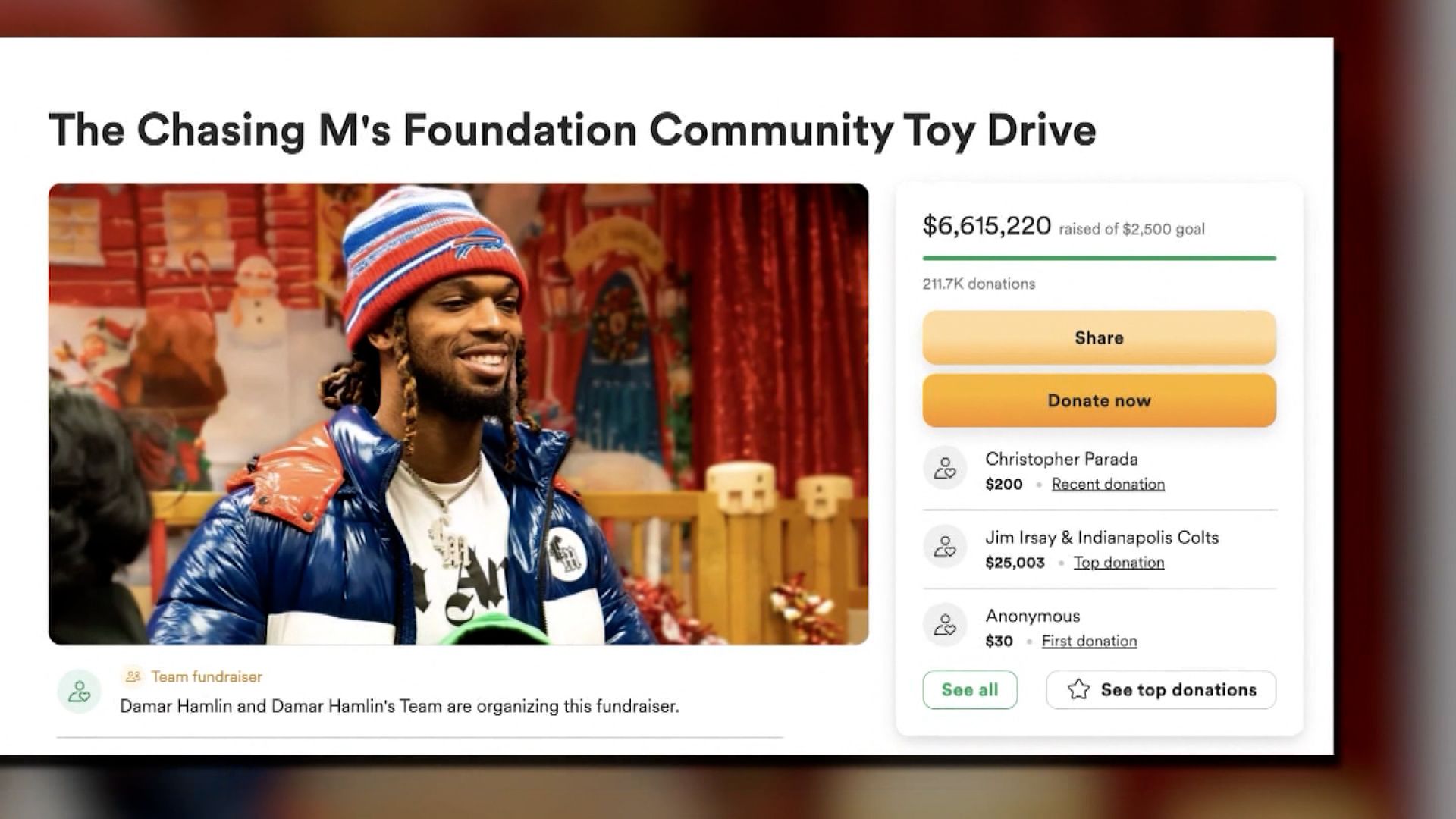 Video: Donations soar for Damar Hamlin's charity for children affected by pandemic | CNN
