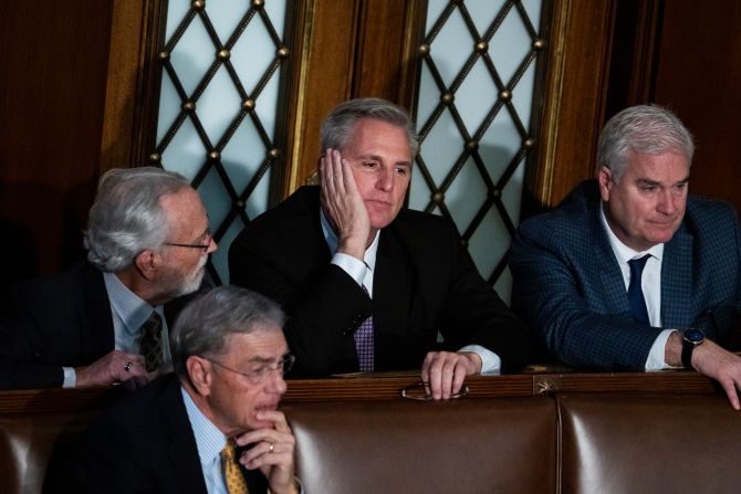 McCarthy is seen on the House floor during a vote Wednesday.