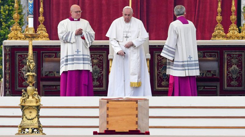 Funeral of Pope Benedict XVI: Pope Francis leads the Vatican ceremony for the former pope