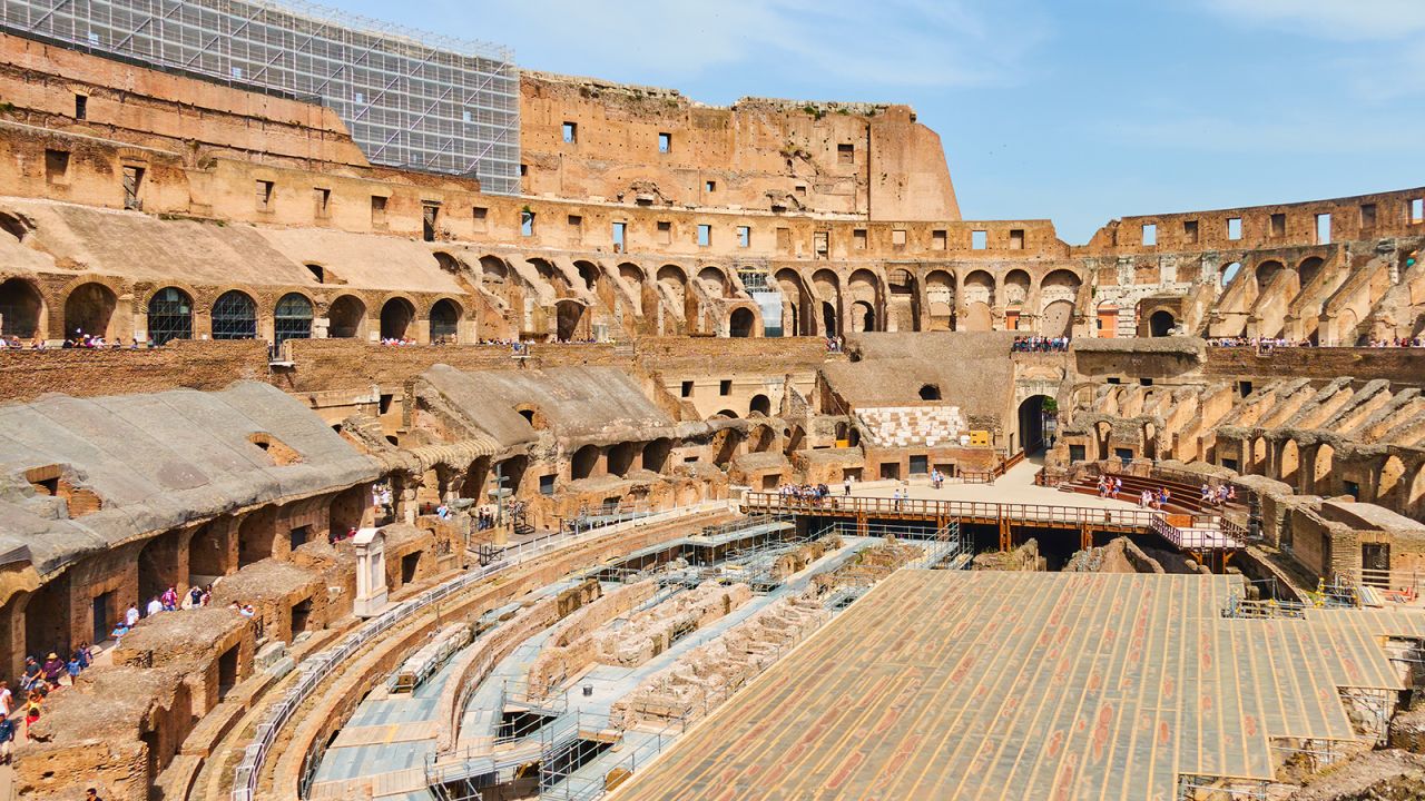 Tourists visit Rome's Colosseum in June 2019.