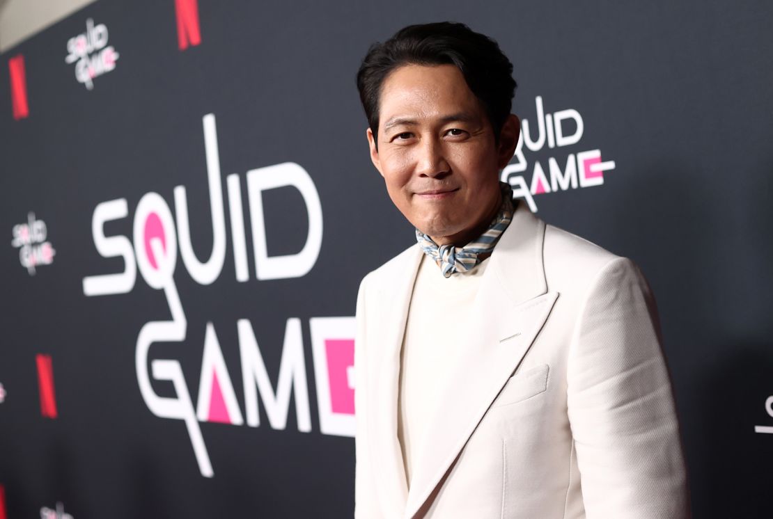 "Squid Game" star Lee Jung-jae attends the Los Angeles screening of the hit Netflix show on November 8, 2021.