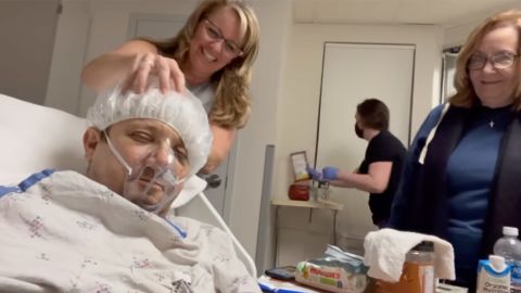 Jeremy Renner posts video update: ‘ICU spa moment to lift my spirits’