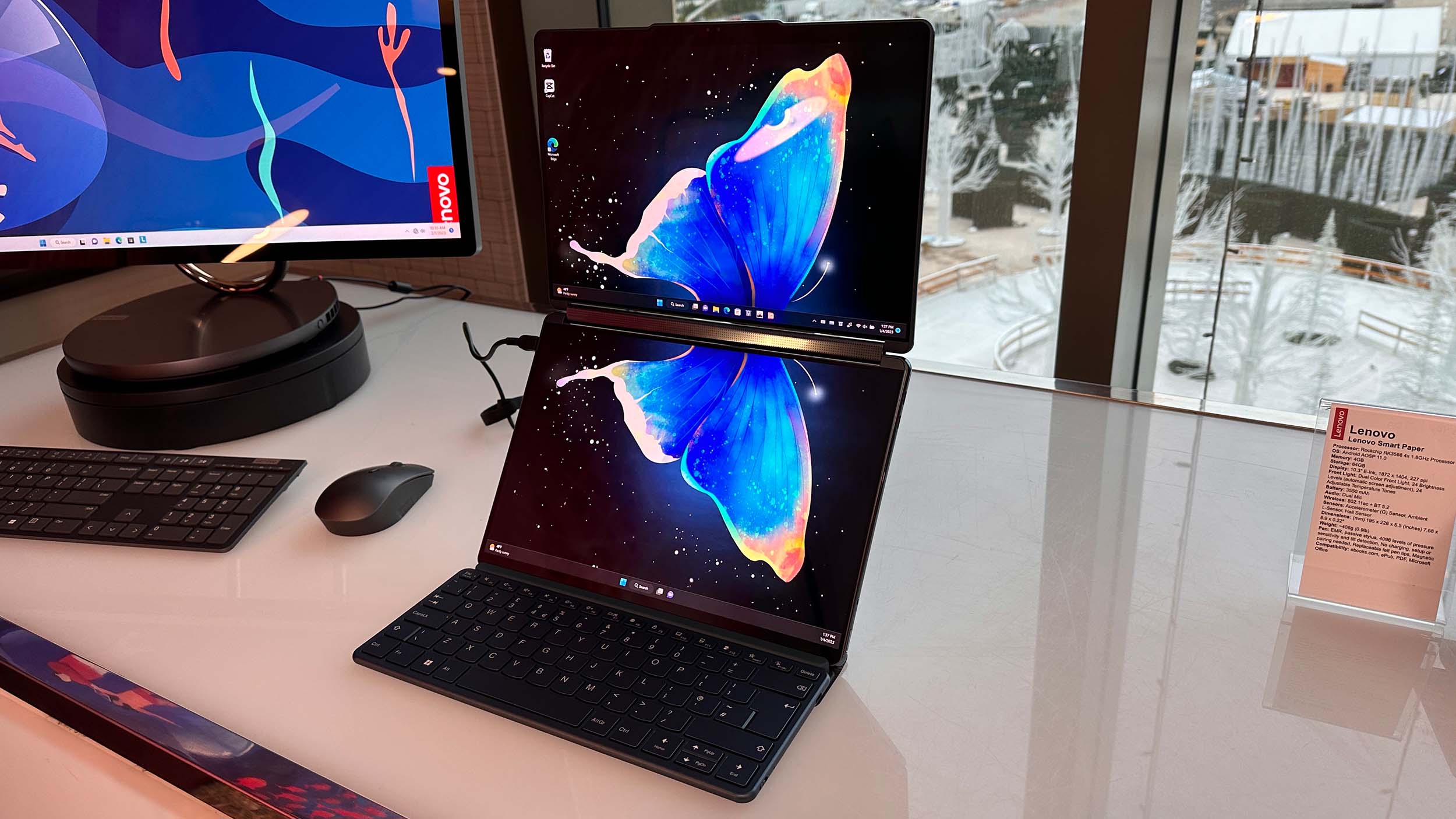 CES 2023: The Lenovo YogaBook 9i is one of the coolest laptops yet | CNN  Underscored