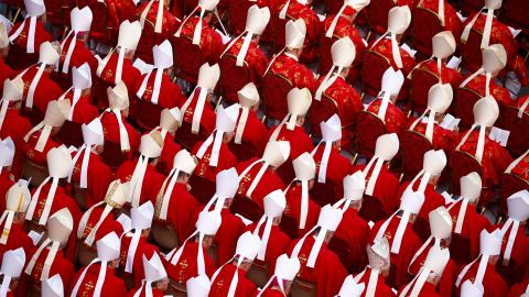 Cardinals paid tribute to the former pope.