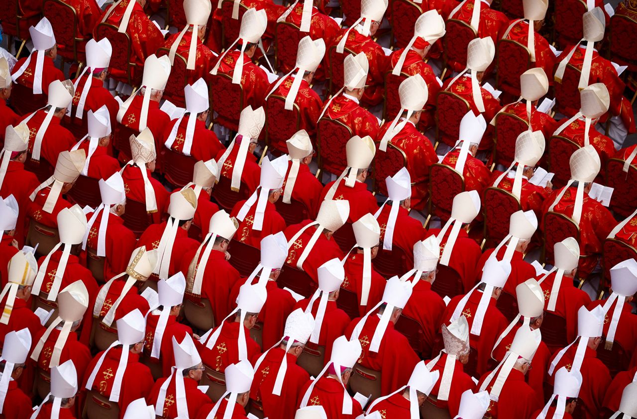 Cardinals attend the funeral.