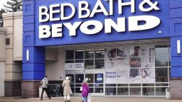FOREST PARK, ILLINOIS - JANUARY 05: Customers shop at a Bed Bath & Beyond store on January 05, 2023 in Forest Park, Illinois. The retailer's stock plummeted more that 20 percent today after it warned that it was running out of cash to meet expenses and is exploring its financial options which include bankruptcy. (Photo by Scott Olson/Getty Images)