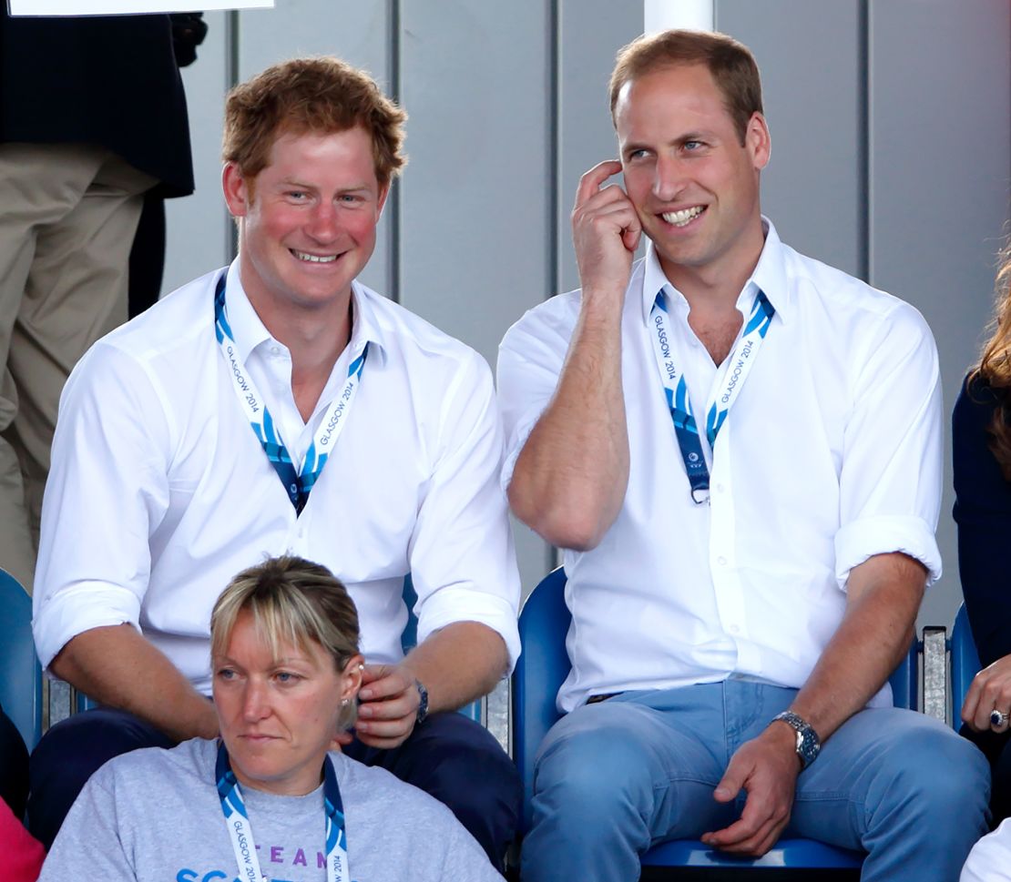 Prince Harry and Prince William in 2014.