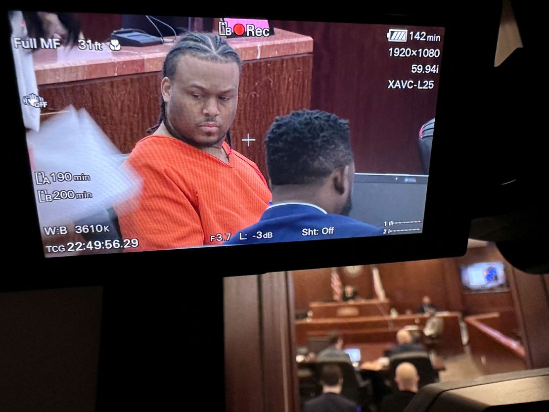 Patrick Xavier Clark seen during a court appearance on December 14, 2022, in Houston. 