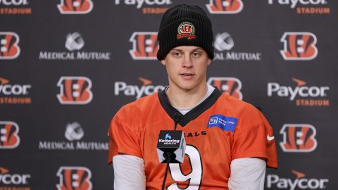 Bengals backmost   Burrow speaks with the media connected  Wednesday, January 4.