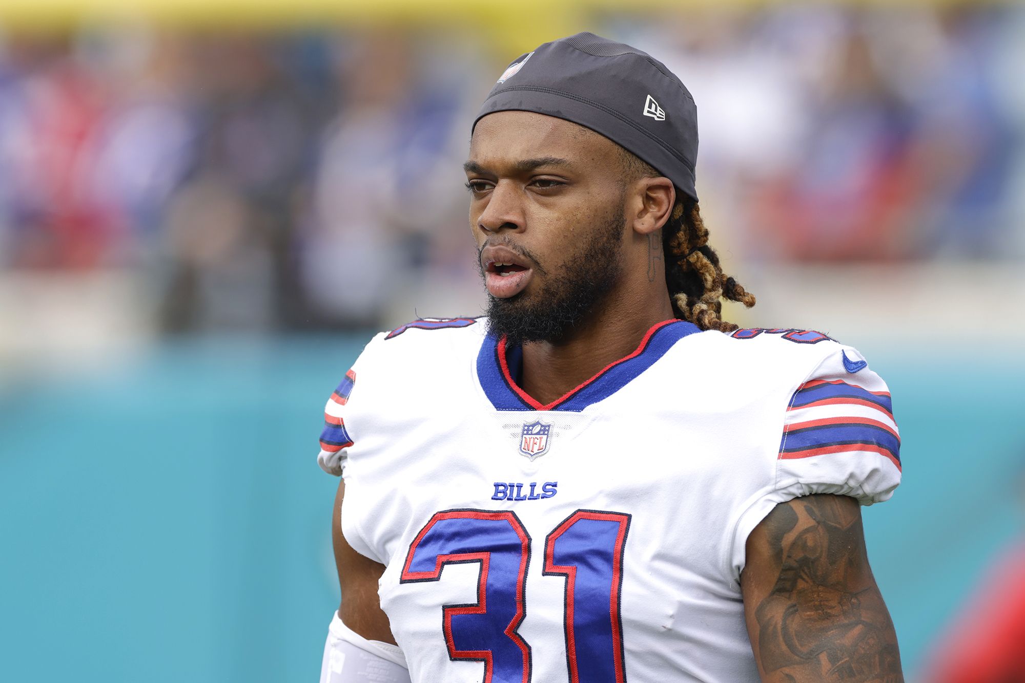 Bills' Damar Hamlin returns in first regular season game since