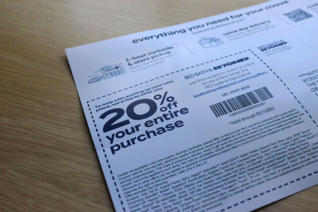 Bed Bath & Beyond's ubiquitous coupons lost some of their appeal.