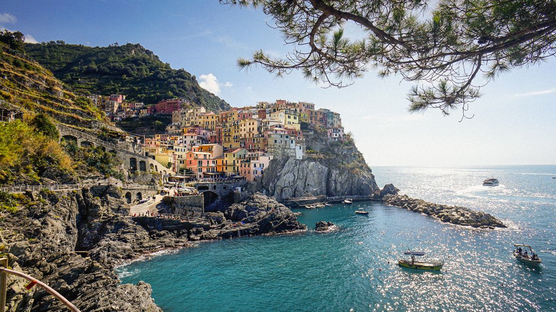 <strong>Picture perfect:</strong> From Genoa, they took the train to the Cinque Terre.