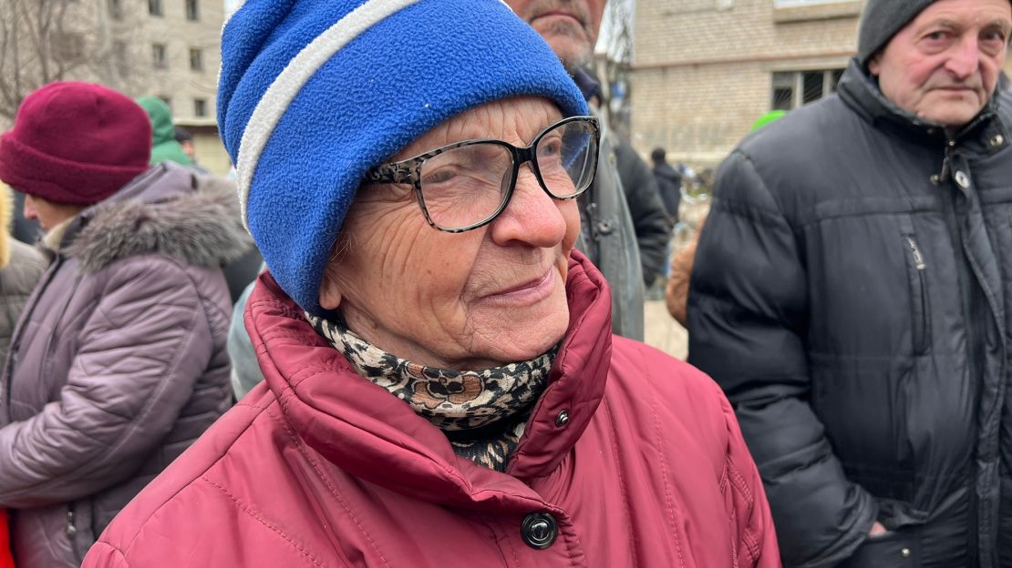 Olha, a pensioner in Siversk, insists she will not leave her "motherland."