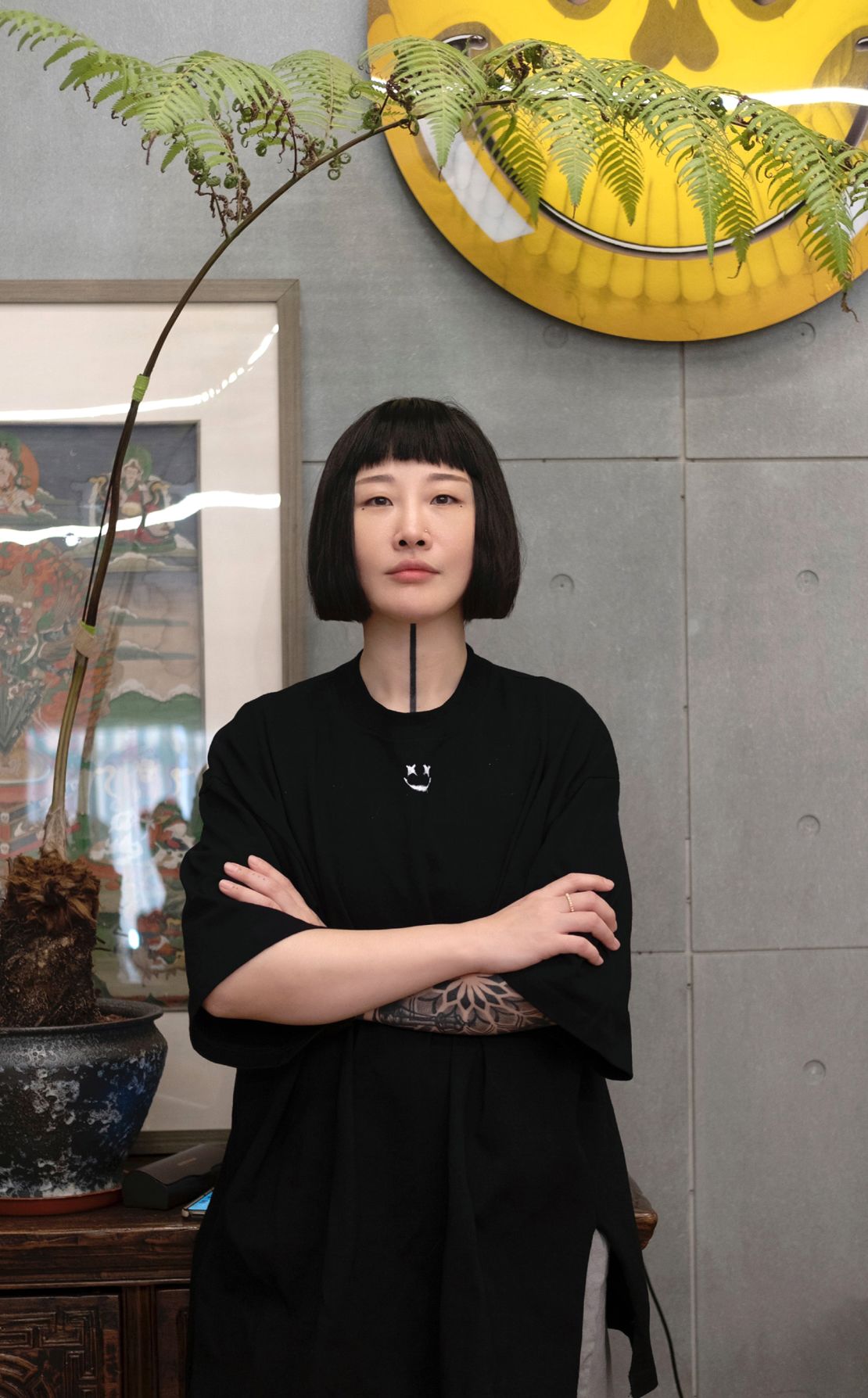 Tattoo artist Chen Jie, who opened her Beijing studio in 2005.