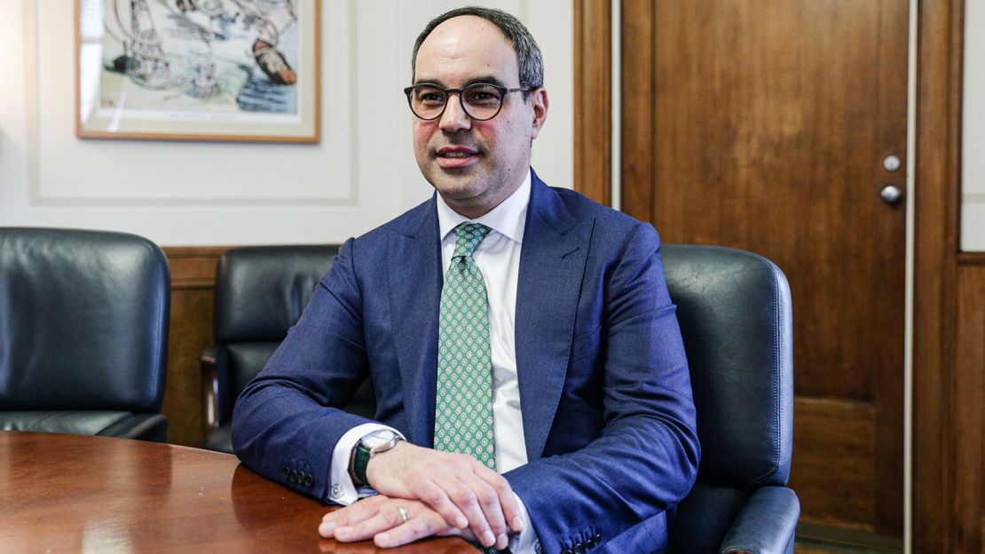 Jonathan Kanter, assistant attorney general of antitrust for the U.S. Department of Justice, at his office in Washington, D.C., U.S., on Thursday, March 17, 2022. 