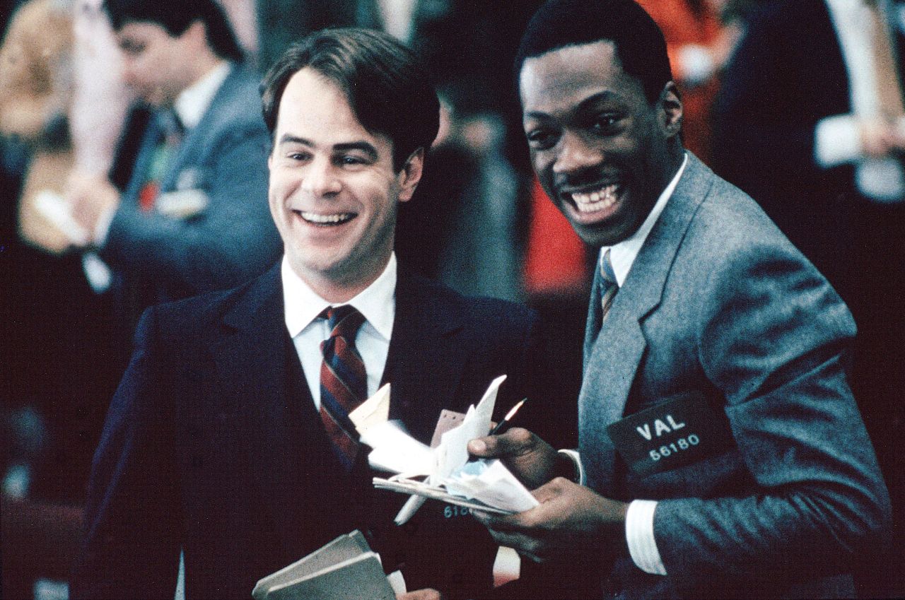 Dan Aykroyd and Murphy star in the the 1983 film "Trading Places."