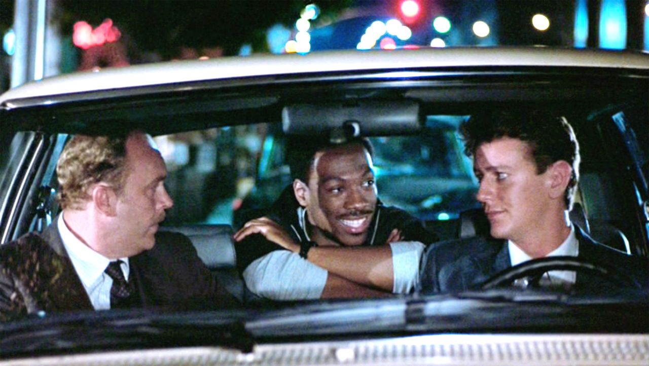 John Ashton, Murphy and Judge Reinhold star in "Beverly Hills Cop" in 1984.