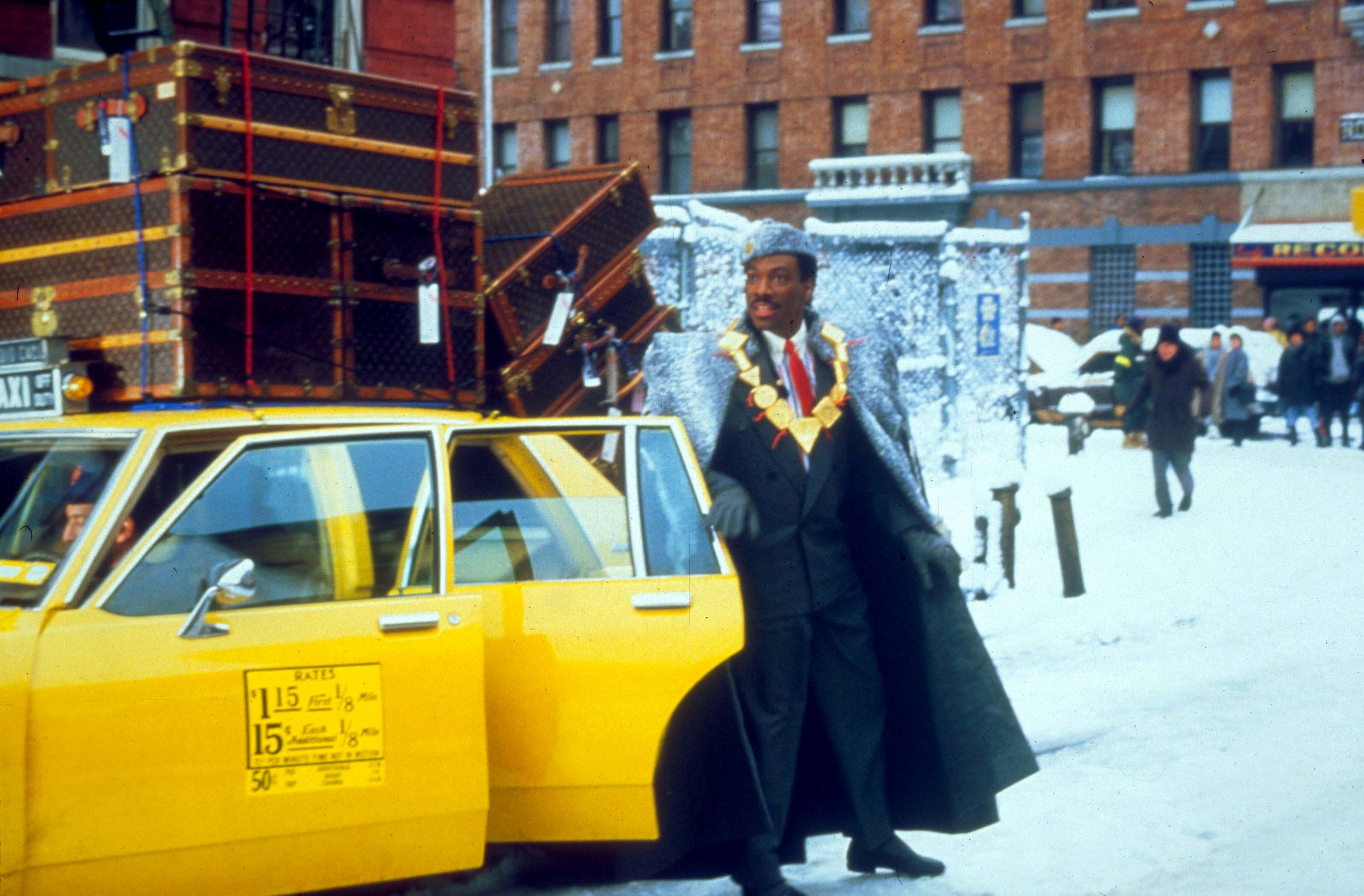 Murphy stars in the movie 'Coming to America' in 1988.