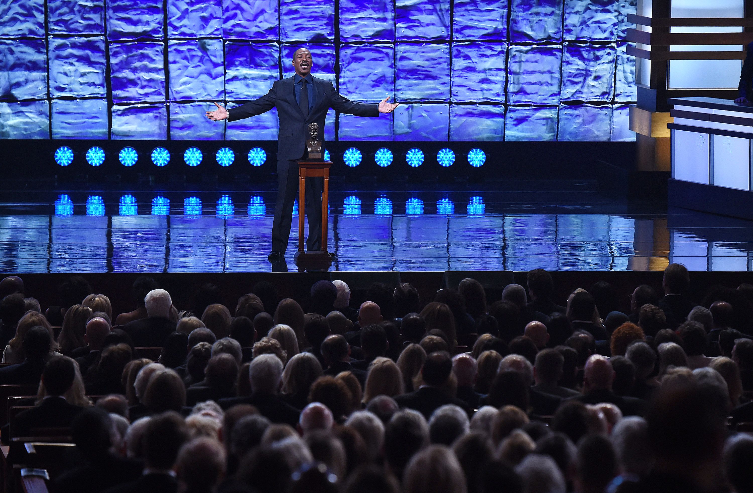 Murphy accepts the Mark Twain Prize for American Humor at the Kennedy Center in 2015.