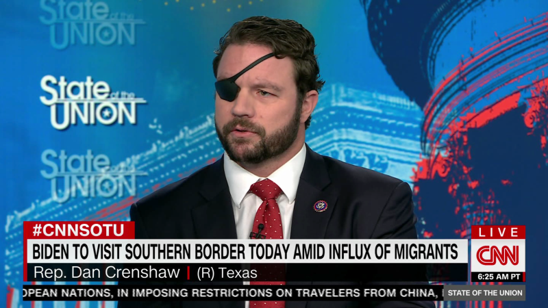 Watch Rep. Dan Crenshaw react to Biden’s border trip | CNN Politics