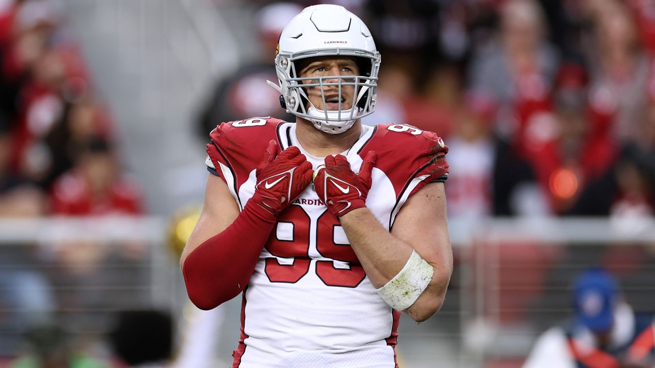 Watt looks on during the game against the 49ers.