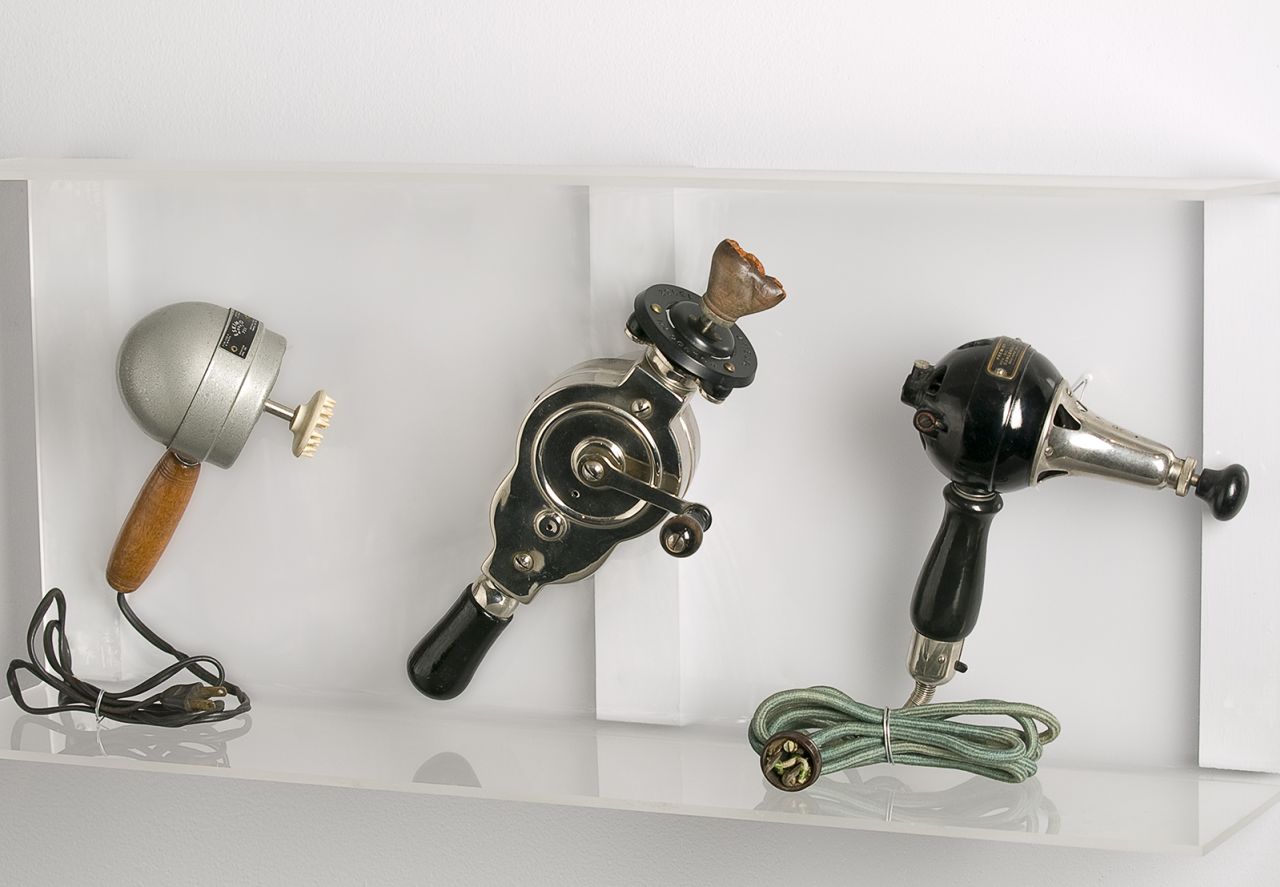 A selection of historic vibrators from the Museum of Sex's 20,000-item collection of artworks and artifacts.