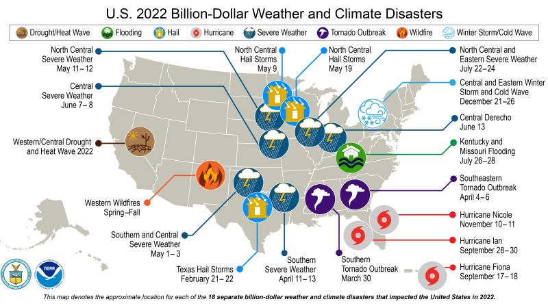 Billion-dollar Weather Disasters In 2022 Cost US $165 Billion | CNN