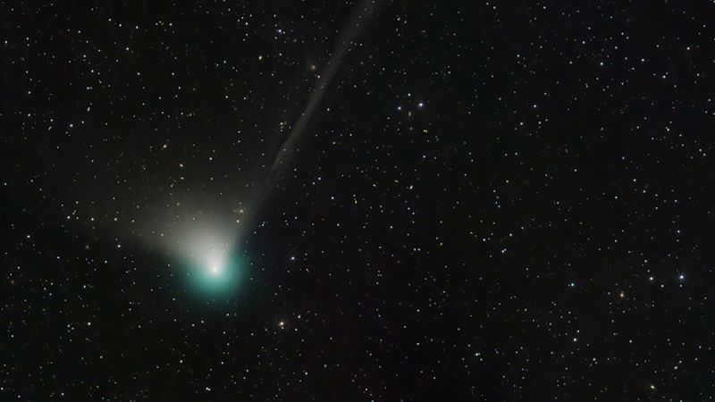 A green comet will appear in the night sky for the first time in 50,000 years