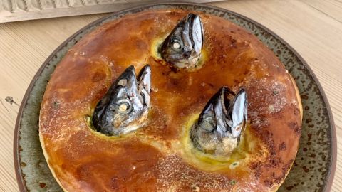 Stargazy Pie is usually only served on December 23 in Mousehole.