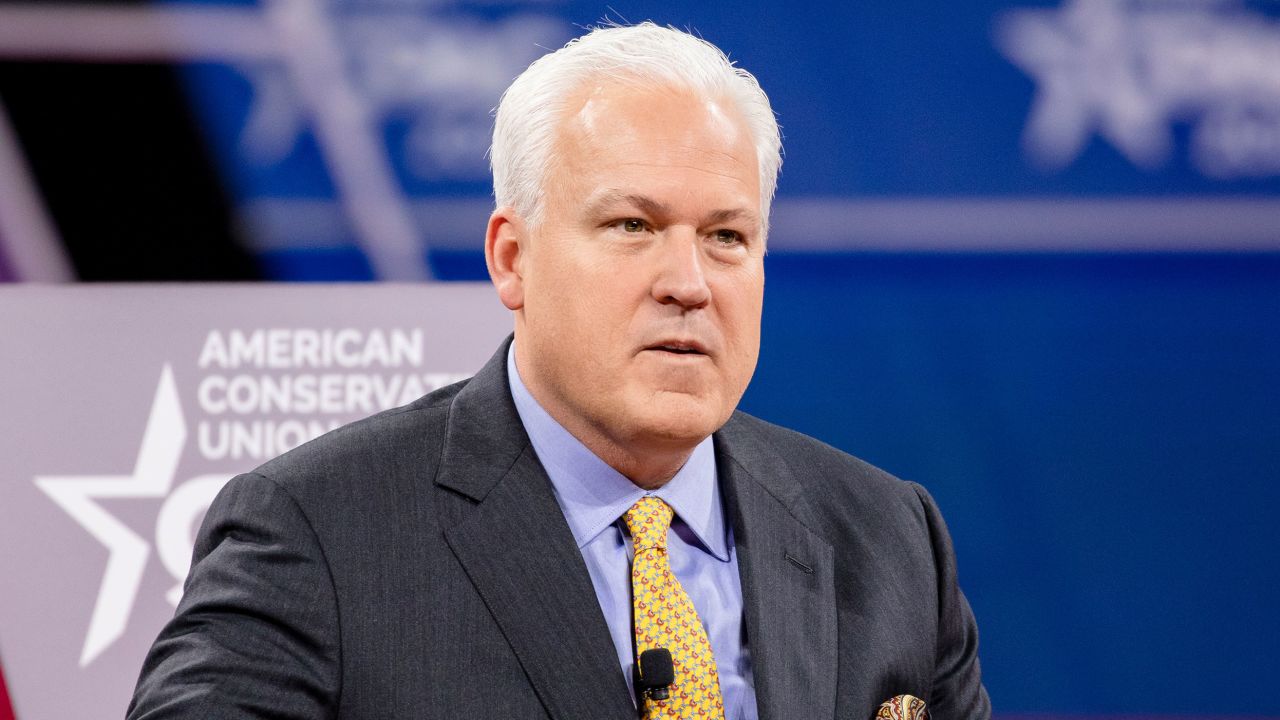 NATIONAL HARBOR, MD - FEBRUARY 28: Matt Schlapp (L), Chairman of the American Conservative Union, hosts a conversation with Laura Trump , President Donald Trumps daughter in-law and member of his 2020 reelection campaign, and Brad Parscale , campaign manager for Trump's 2020 reelection campaign, during the Conservative Political Action Conference 2020 (CPAC) hosted by the American Conservative Union on February 28, 2020 in National Harbor, MD. (Photo by Samuel Corum/Getty Images)