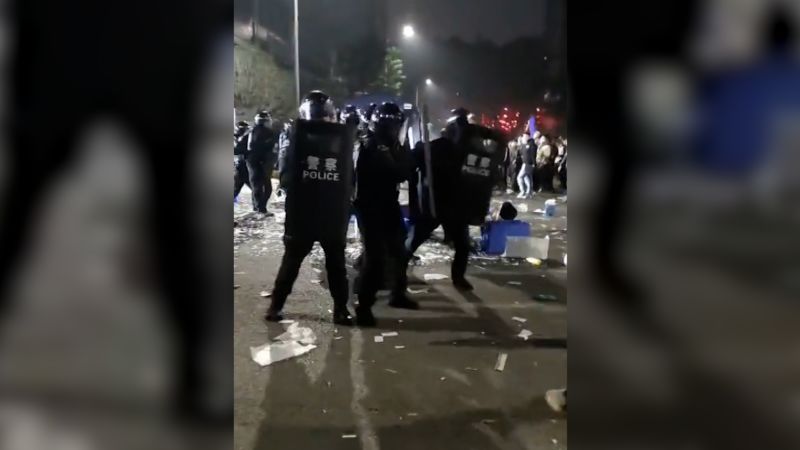 Videos censored in China show standoff between police and factory workers | CNN