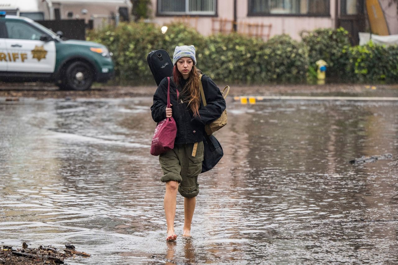 Naia Skogerson leaves her home in Aptos.