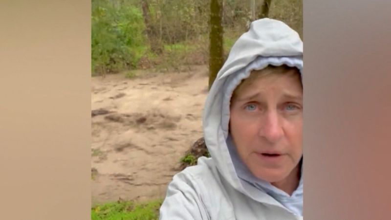 Watch: Ellen Degeneres posts video of flash flood at Montecito home | CNN